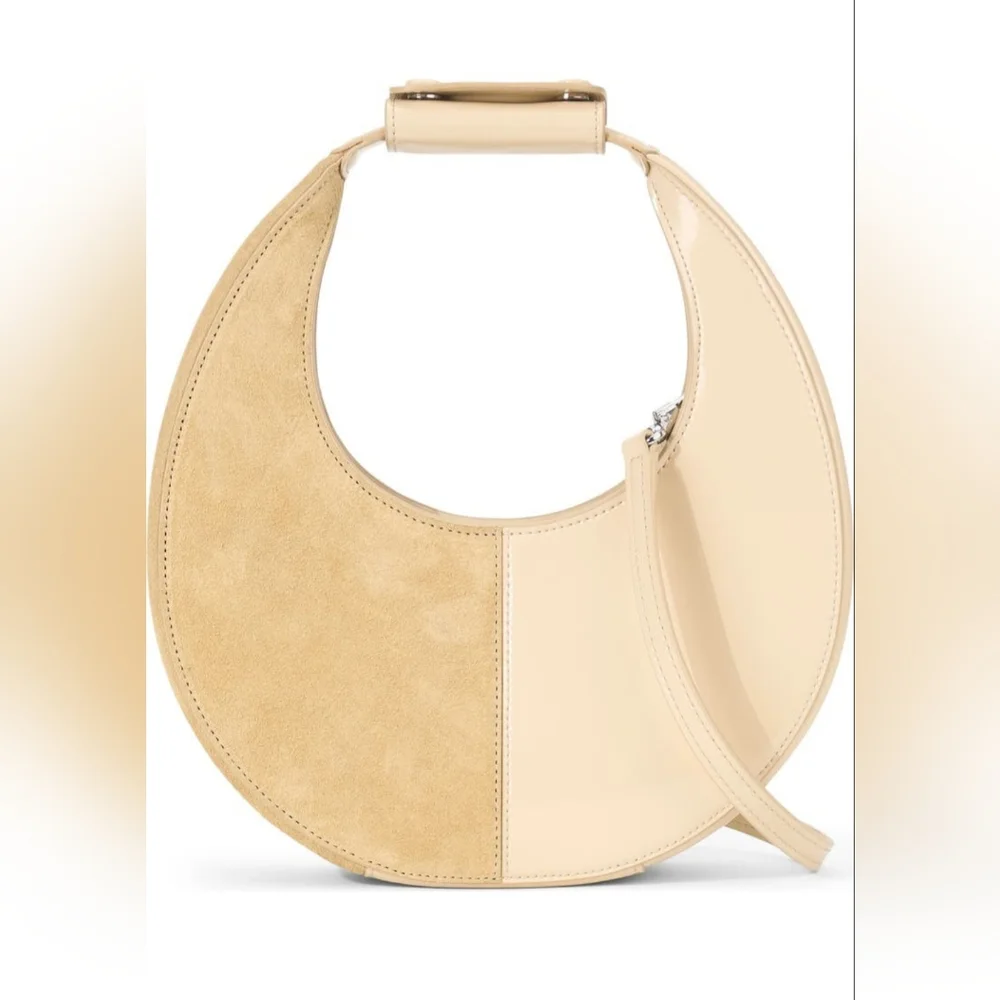STAUD Mini Moon Split Leather Bag - Picture 1 of 14